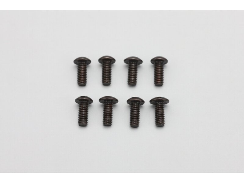 Yokomo ZC-BH256A - Steel Screw Button Head M2.5×6mm (8pcs)