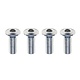 Aluminum Hex Screw Low Profile Button Head M3×8mm (4pcs)