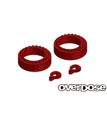 Overdose Aluminum Bearing Adaptor & Bearing Stopper Set for GALM series / Color: Red