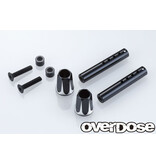 Overdose Adjustable Aluminum Front Body Post / Color: Black