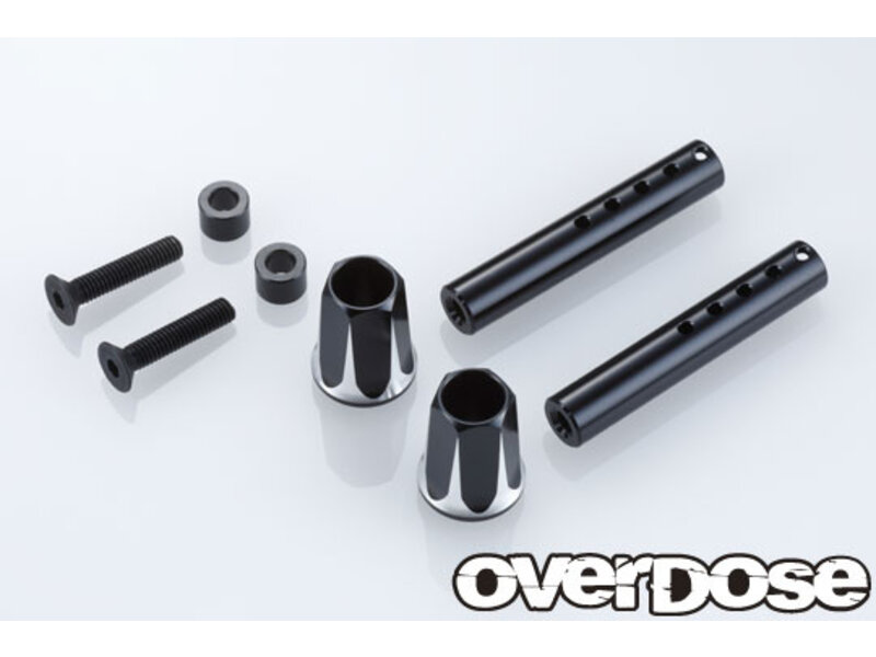 Overdose Adjustable Aluminum Front Body Post / Color: Black