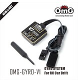 RC OMG Gyro V1 for Drift Car / Color: Black with Gold Edge