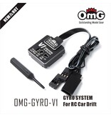 RC OMG Gyro V1 for Drift Car / Color: Black with Silver Edge