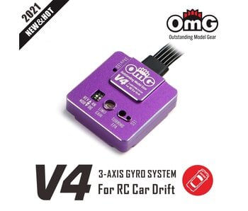 RC OMG Gyro V4 for Drift Car / Purple