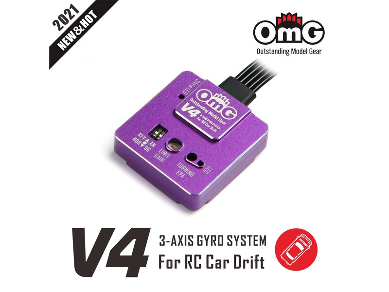 RC OMG Gyro V4 for Drift Car / Color: Purple