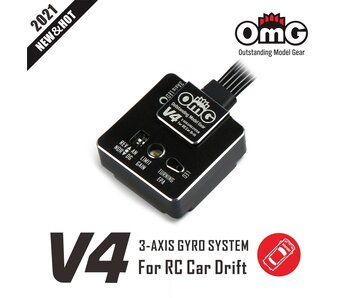 RC OMG Gyro V4 for Drift Car / Black