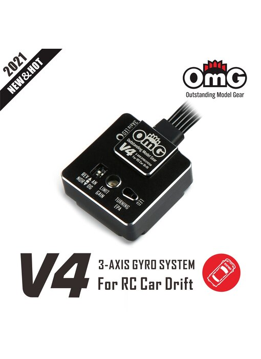 RC OMG Gyro V4 for Drift Car / Black