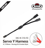 RC OMG Servo Y-Cable / 150mm / Color: Black