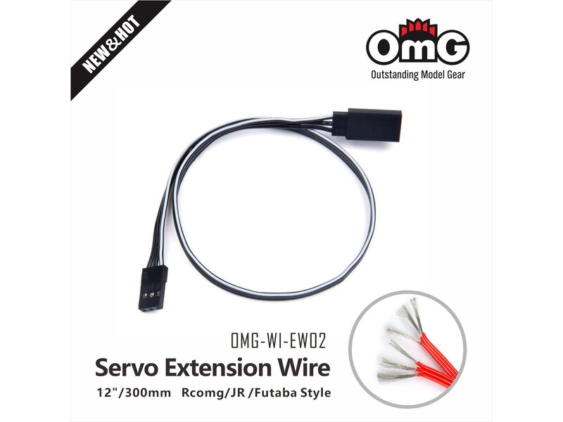 RC OMG Servo Extension Cable / 300mm