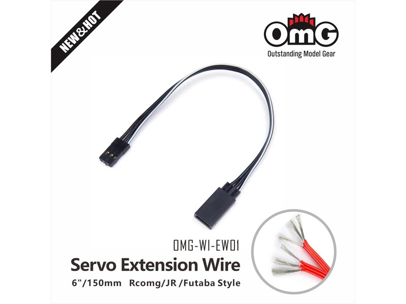 RC OMG Servo Extension Cable / 150mm