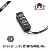 RC OMG Capacitor for ESC 1320µf / Color: Black