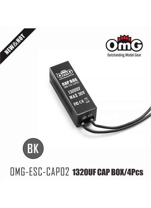 RC OMG Capacitor for ESC 1320µf / Black