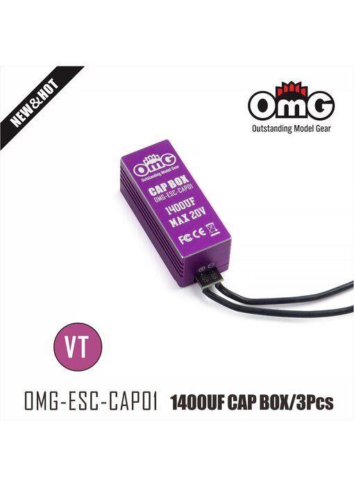 RC OMG Capacitor for ESC 1440µf / Purple