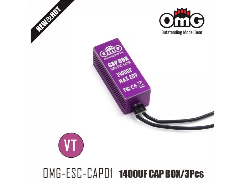 RC OMG Capacitor for ESC 1440µf / Color: Purple