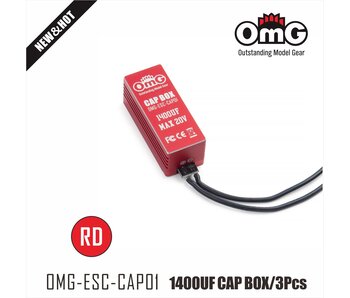 RC OMG Capacitor for ESC 1440µf / Red