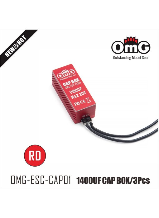 RC OMG Capacitor for ESC 1440µf / Red