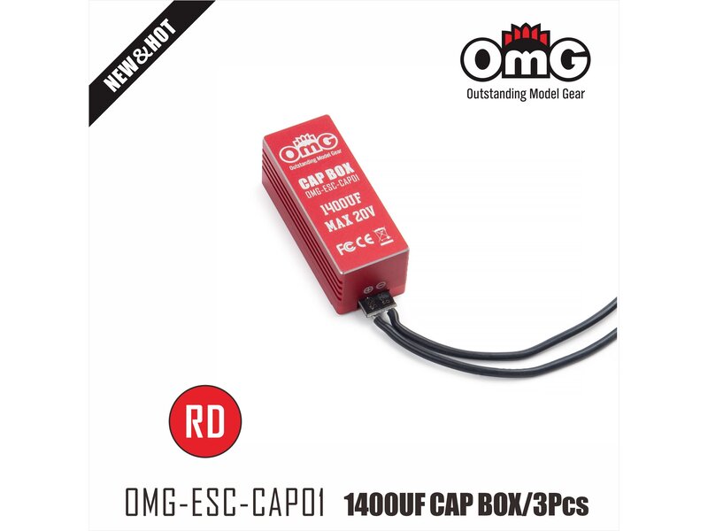 OMG 1400uF Cap Box - Red OMG 1400uF Cap Box - Red