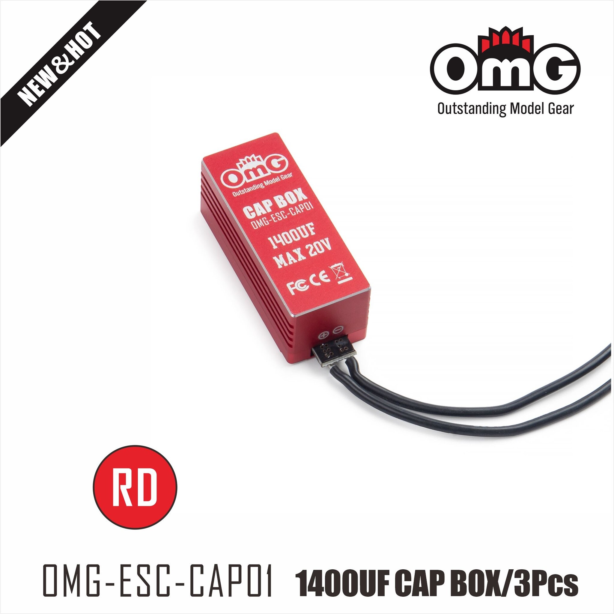 OMG 1400uF Cap Box - Red OMG 1400uF Cap Box - Red