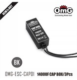 RC OMG Capacitor for ESC 1440µf / Color: Black
