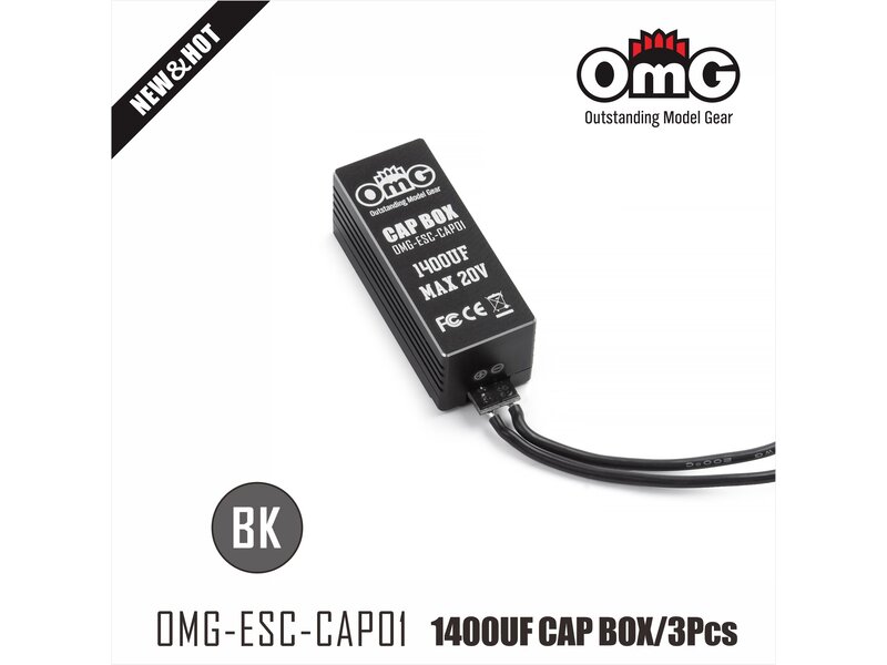 RC OMG Capacitor for ESC 1440µf / Color: Black