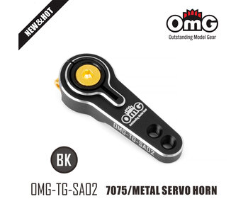 RC OMG Aluminium Servo Horn 25T 20/24mm / Black