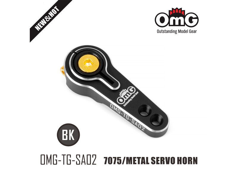 RC OMG Aluminium Servo Horn 25T 20/24mm / Color: Black
