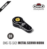 RC OMG Aluminium Servo Horn 25T 13/19mm / Color: Black