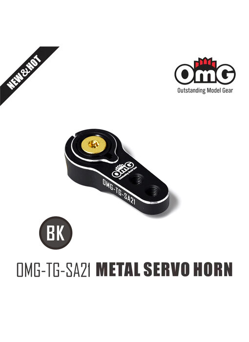 RC OMG Aluminium Servo Horn 25T 13/19mm / Black