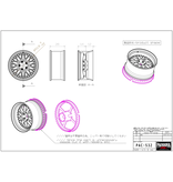 Pandora RC RWB M-1 Display Wheel 8mm Offset (2pcs)