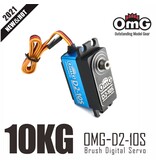 RC OMG Top & Mid Aluminium Digital Low Profile Servo / Color: Black/Blue