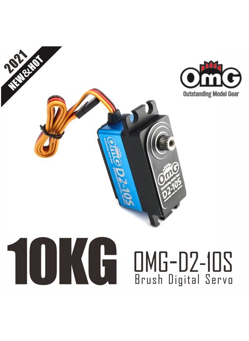 RC OMG Top & Mid Aluminium Digital Low Profile Servo / Black/Blue