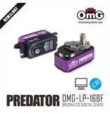 RC OMG Predator Full Metal Brushless Digital Low Profile Servo / Color: Purple