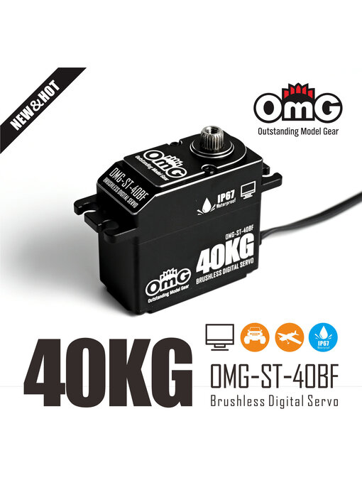 RC OMG 40kg Full Metal Standard Waterproof Digital Brushless Servo