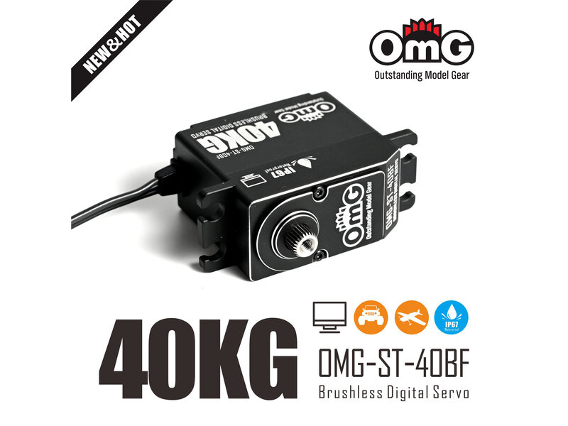 RC OMG ST-40BF - 40kg Full Metal Standard Waterproof Digital Brushless Servo