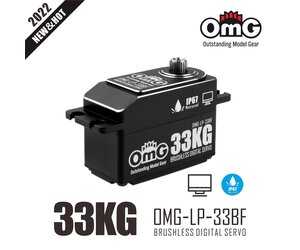 OMG LP-33BF 33kg Brushless Low Profile HV Digital Servo OMG LP-33BF 33kg Brushless Low Profile HV Digital Servo