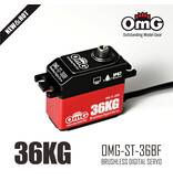 RC OMG 36kg Full Metal Waterproof Digital Brushless Servo / Color: Red