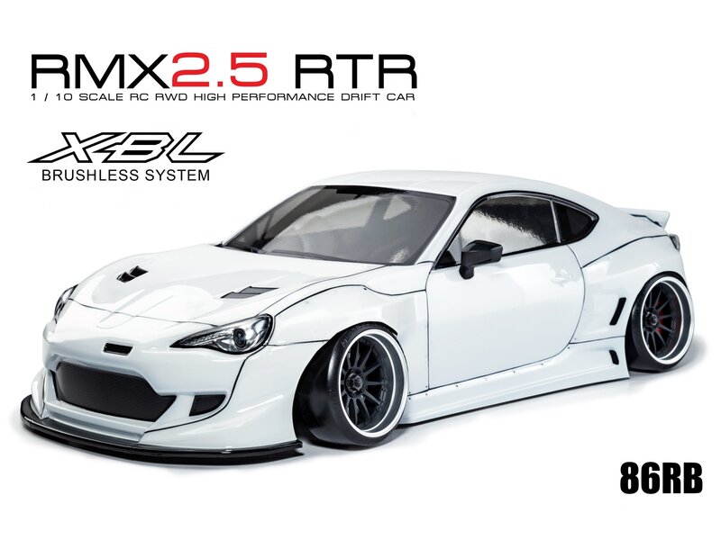 MST RMX 2.5 2WD 1/10 Drift Car RTR - Brushless 2.4G / Body: 86RB (Toyota GT86 Rocket Bunny) - White