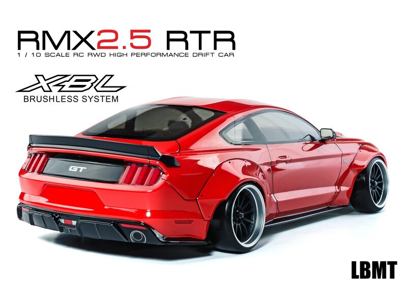 MST RMX 2.5 2WD 1/10 Drift Car RTR - Brushless 2.4G / Body: LBMT (Ford Mustang LB-Works) - Red