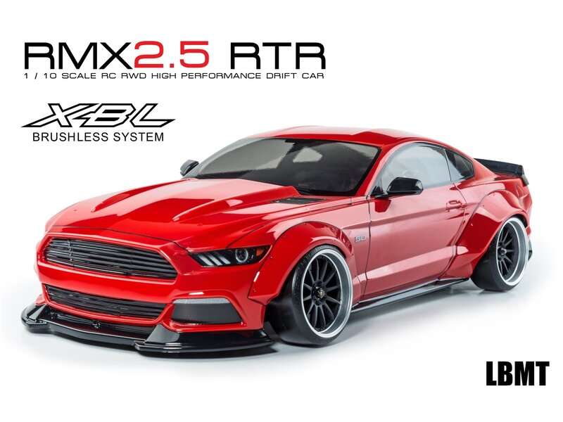 MST RMX 2.5 2WD 1/10 Drift Car RTR - Brushless 2.4G / Body: LBMT (Ford Mustang LB-Works) - Red