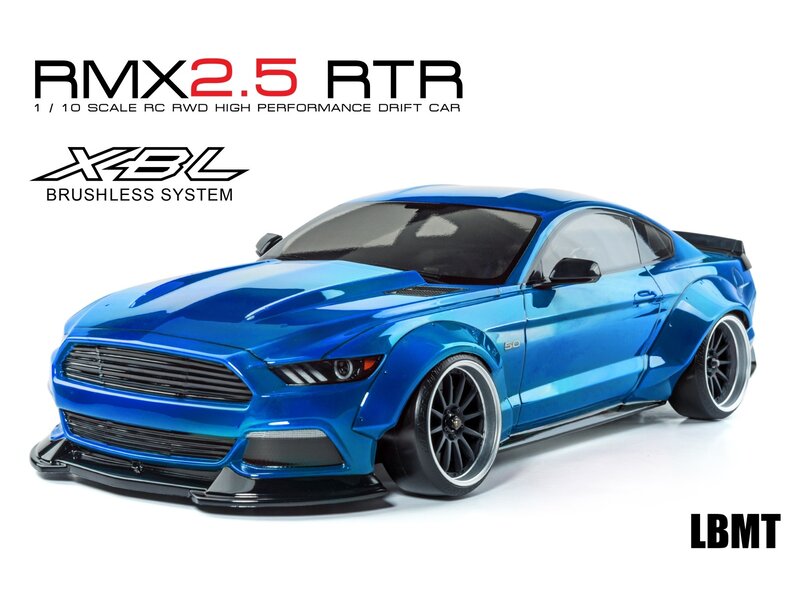 MST RMX 2.5 2WD 1/10 Drift Car RTR - Brushless 2.4G / Body: LBMT (Ford Mustang LB-Works) - Blue