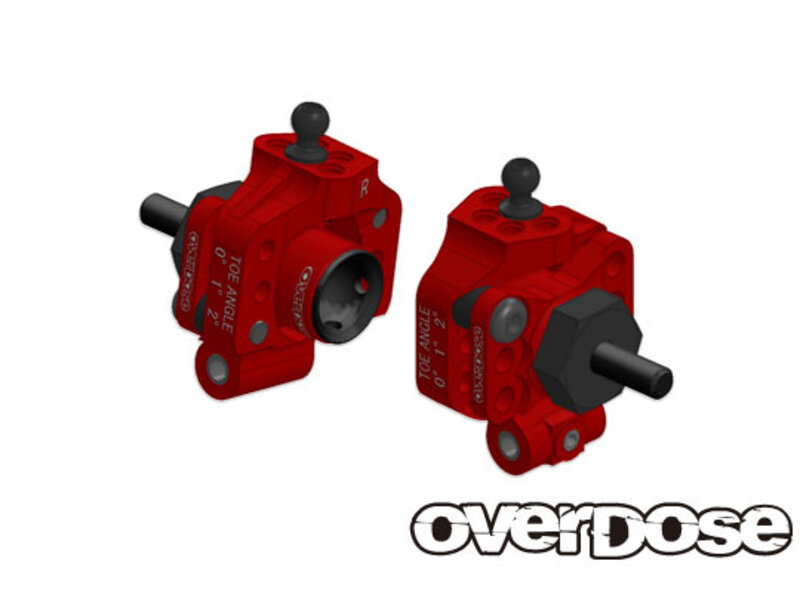 Overdose Adjustable Aluminium Rear Upright for OD, YD-4, YD-2 / Color: Red