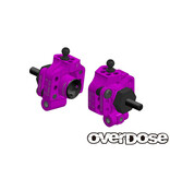 Overdose Adjustable Aluminium Rear Upright for OD, YD-4, YD-2 / Color: Purple