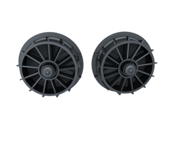 24K RC Technology Rear Fan’s for D-Saito Wide Kit for Chevrolet Corvette Z06 (C6)