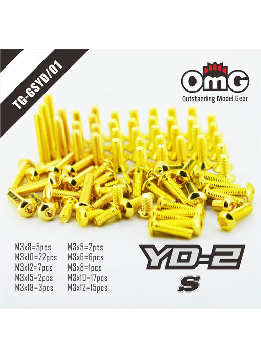 RC OMG Golden Screw Kit for Yokomo YD-2 S