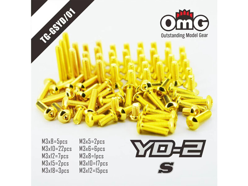 RC OMG Golden Screw Kit for Yokomo YD-2 S