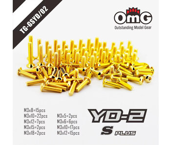 RC OMG Golden Screw Kit for Yokomo YD-2 S Plus