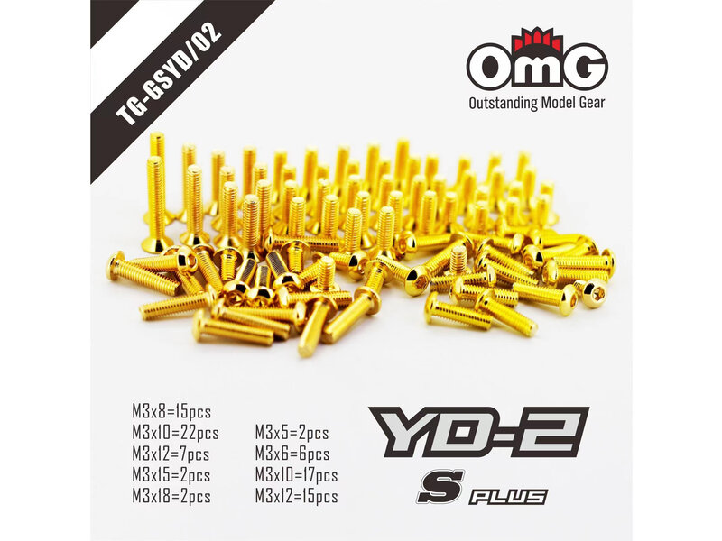 RC OMG Golden Screw Kit for Yokomo YD-2 S Plus