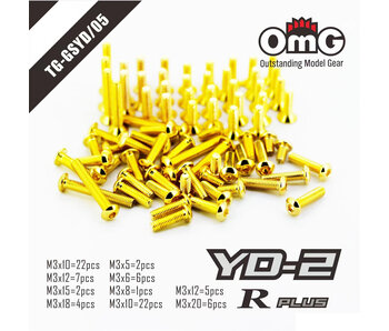 RC OMG Golden Screw Kit for Yokomo YD-2 R Plus