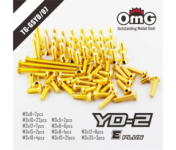 RC OMG Golden Screw Kit for Yokomo YD-2 E Plus