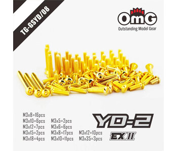 RC OMG Golden Screw Kit for Yokomo YD-2 EX2